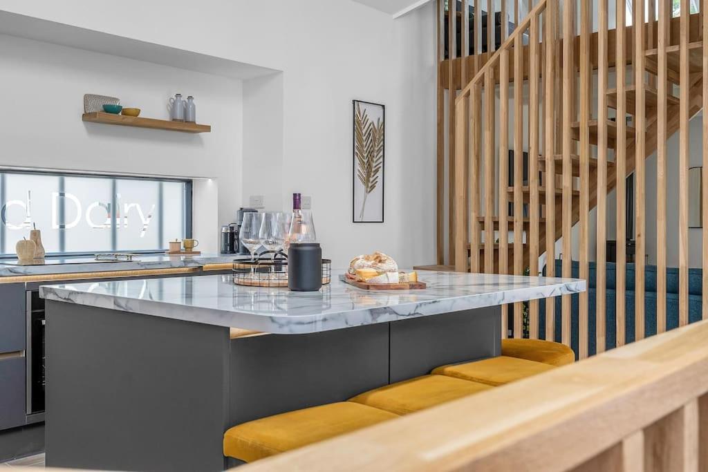 Luxury Riverside Retreat Broughton  Buitenkant foto
